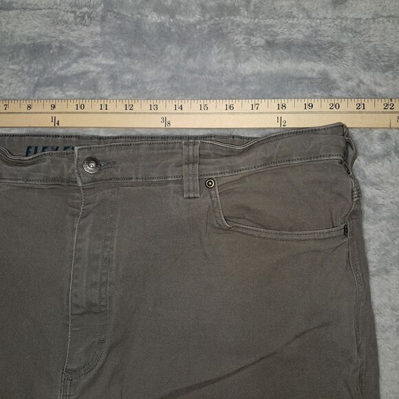 Duluth Pants Mens 42x30 Green Flex Fire Hose Cargo Measures 41x28 Canvas Chore - Picture 4 of 11